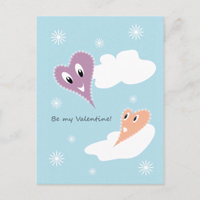 Be my Valentine Postcard (Front)
