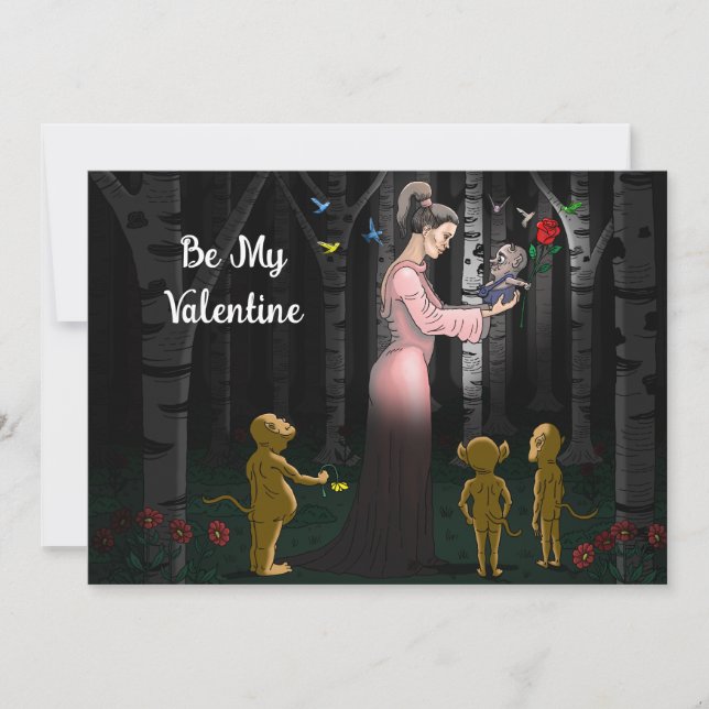 Be My Valentine Princess Holiday Card (Front)