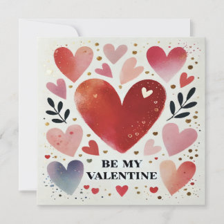 Be My Valentine Print Design Invitation