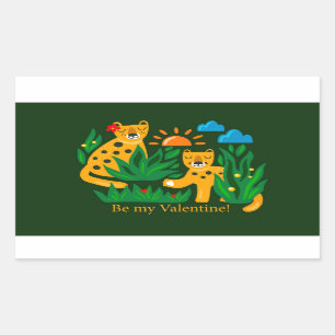 Be my Valentine! Rectangular Sticker