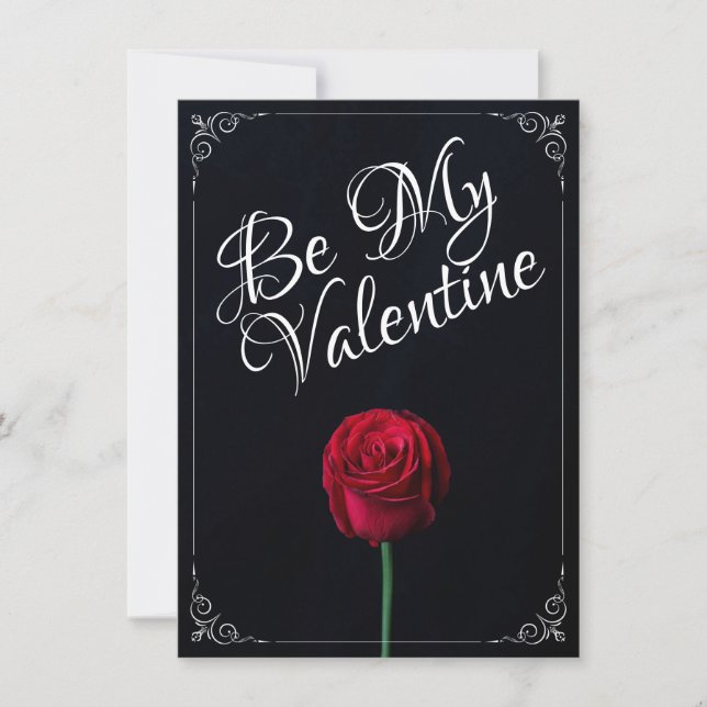 Be My Valentine - Red Rose Dark (Front)