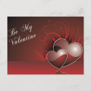 Be My Valentine Red Valentine Postcard