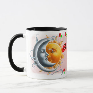 Be my Valentine said the Sun to the Moon on a Mug