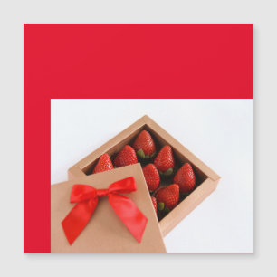 Be my Valentine Strawberry red bow box