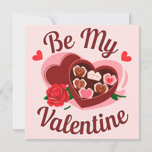 Be my valentine sweets holiday card