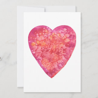 BE MY VALENTINE - watercolor painting Holiday Card