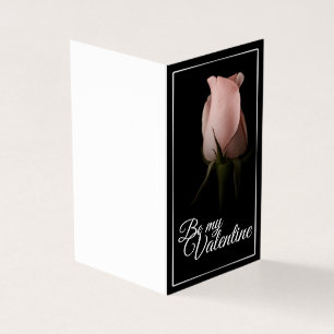 Be my Valentine with pink rose