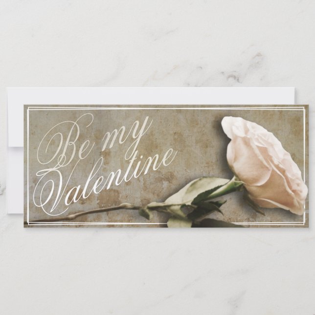 Be my Valentine with Rose (Front)