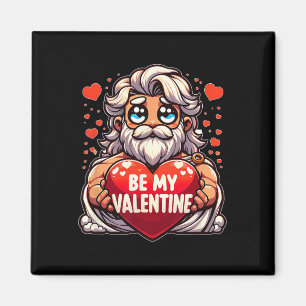 Be My Valentine Zeus Greek Mythology Heart Magnet