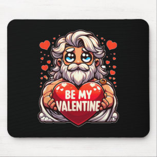 Be My Valentine Zeus Greek Mythology Heart  Mouse Pad