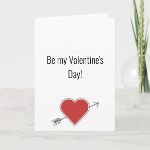 Be my Valentine's Day! Holiday Card