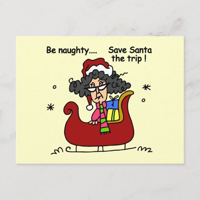 Be Naughty Postcard (Front)