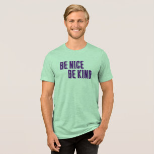 Be Nice, Be Kind T-Shirt Tri-Blend Shirt