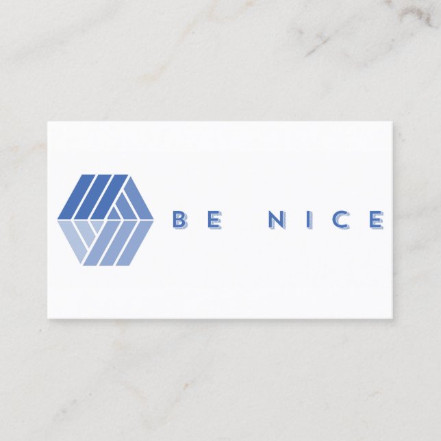 BE NICE BUSINESS CARD (Front)