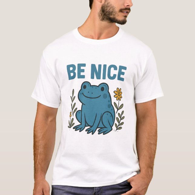 “Be Nice” Frog T-Shirt (Front)