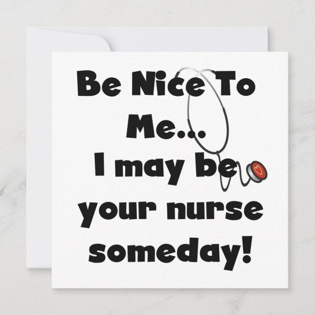Be Nice Nurse T-shirts and Gifts (Front)