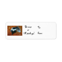 Be nice or I'll stink ya!-christmas label