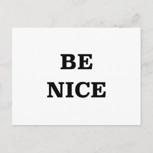Be Nice (spread the word) Postcard