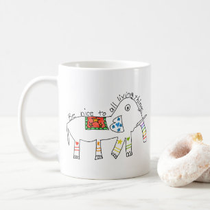 "Be Nice to All Living Things" Coffee Mug