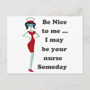 Be nice to me postcard