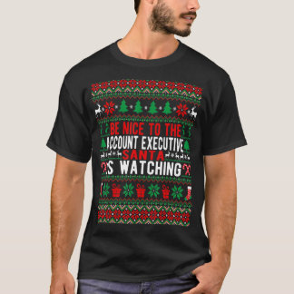 Be Nice To The Account Santa Is Watching Christmas T-Shirt