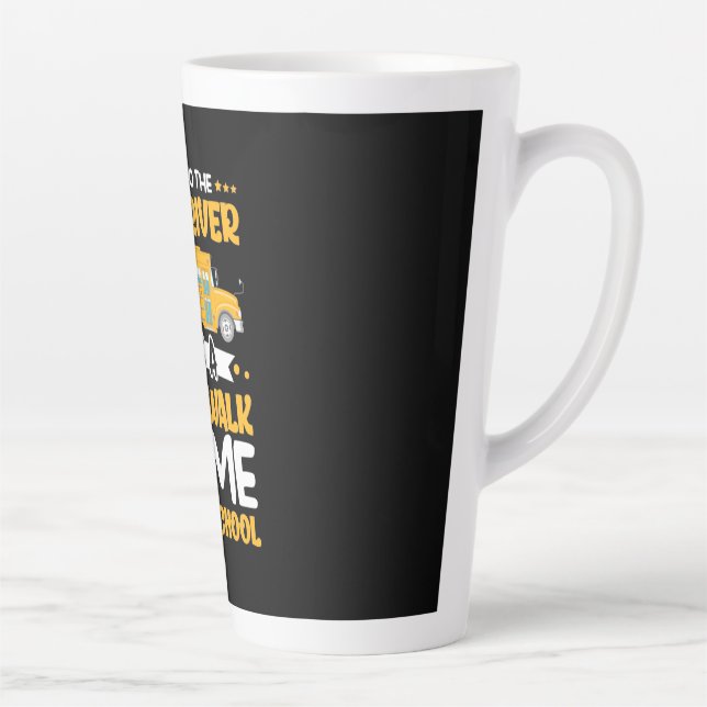 Be Nice To The Bus Driver Latte Mug (Right)