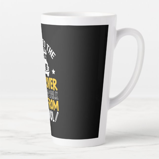 Be Nice To The Bus Driver Latte Mug (Right)