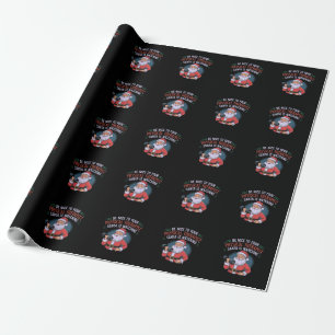 Be Nice to Your Physical Therapist, Santa Watching Wrapping Paper