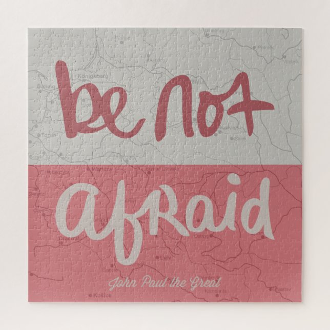 Be not afraid jigsaw puzzle (Vertical)