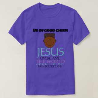 Be of good cheer purple tee