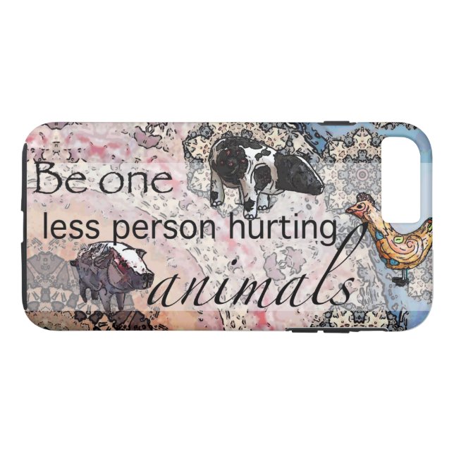 Be one less person hurting animals Case-Mate iPhone case (Back (Horizontal))