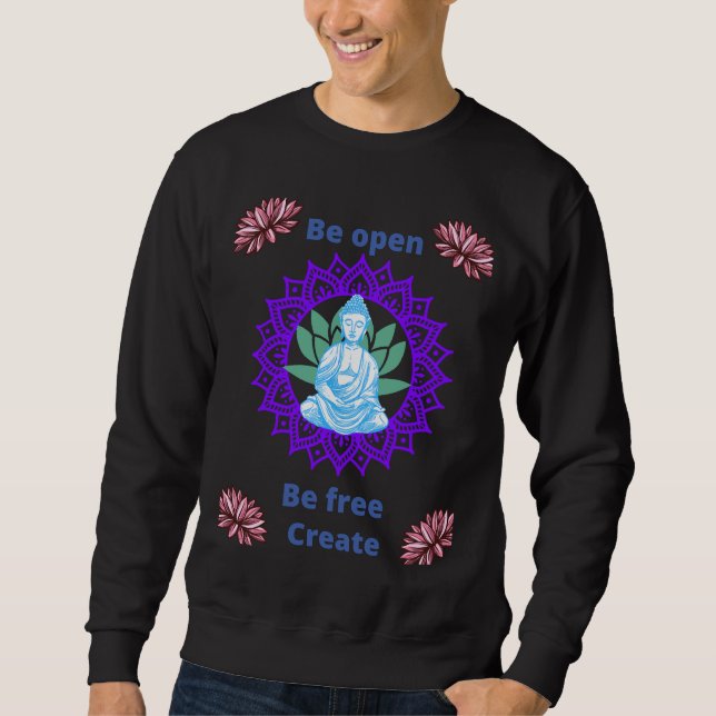 Be Open Be Free Create Active Sweatshirt (Front)