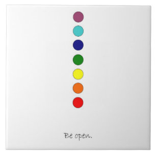 Be Open - Chakra Line Ceramic Tile