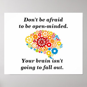 Be open-minded poster