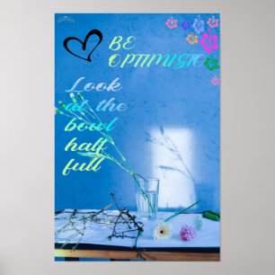 be optimistic. New Year. Poster