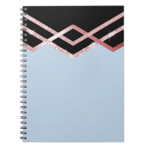 Be Organised ROSEGOLD Glitter Black Deco Geometric