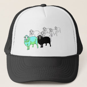 Be Original- Aquamarine Sheep Trucker Hat