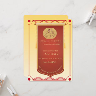 Be Our Guest Bridal Shower Invitation   Elegant Go