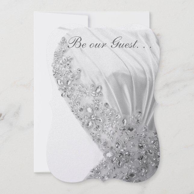 Be Our Guest Wedding Invitation (Front)