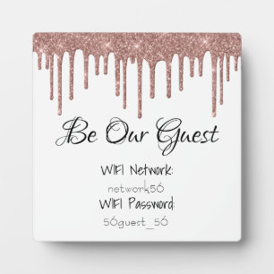 Be Our Guest WIFI information Password Wedding Plaque