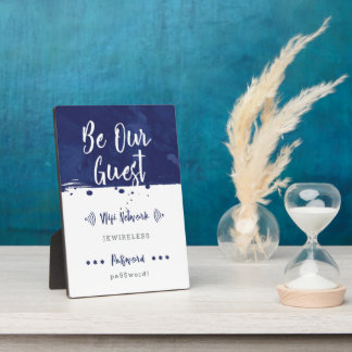 Be Our Guest - Wifi Network Plaque
