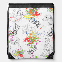 Be-Paws We Care Backpack drawstring