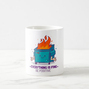 Be positive inspirational coffee mug