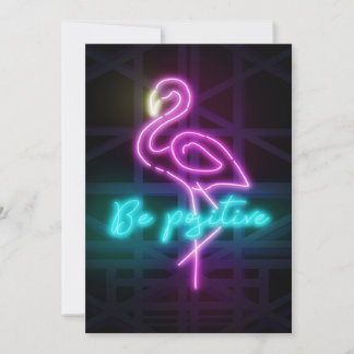 Be positive Neon Art