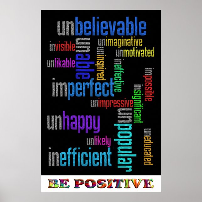 Be Positive Poster (Front)