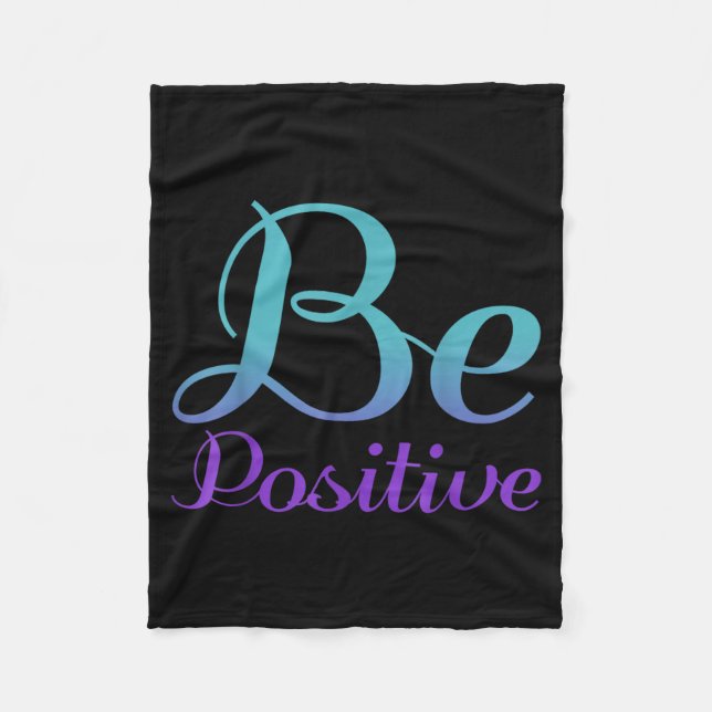 Be Positive Prevention Design Fleece Blanket (Front)