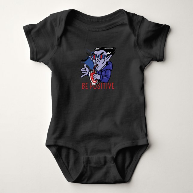 Be Positive Vampire Baby Bodysuit (Front)