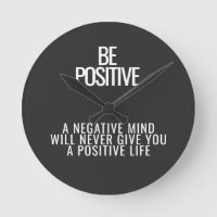 Be Positive Wall Clock