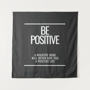 Be Positive Wall Tapestry 