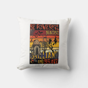 Be Powerful Beautiful Brilliant Halloween Mushroom Cushion